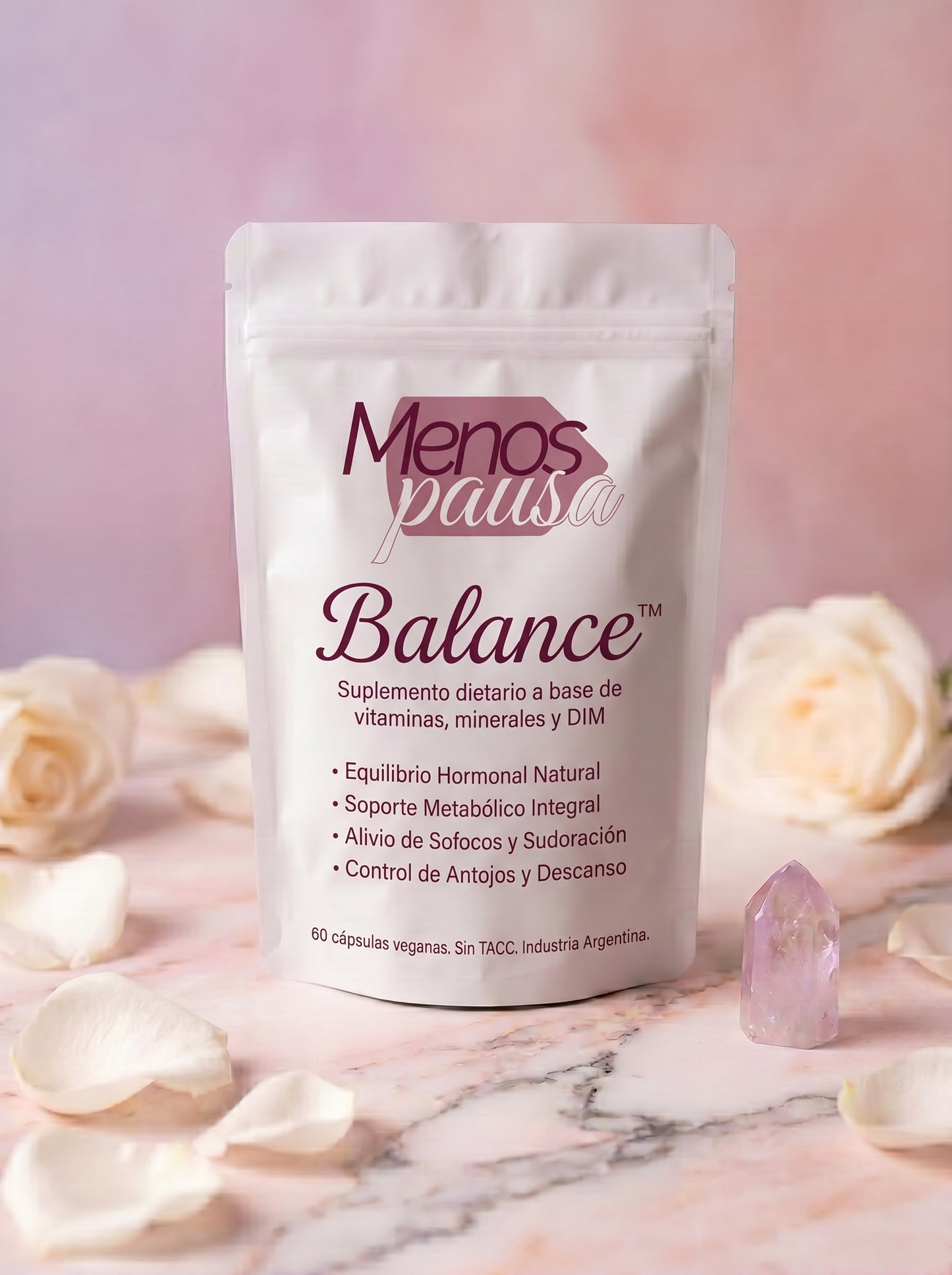MenosPausa® Balance™ – Suplemento dietario a base de Vitaminas, Minerales y DIM